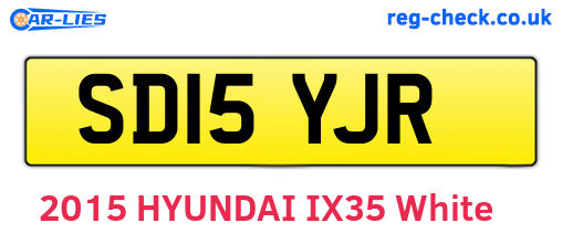 SD15YJR are the vehicle registration plates.