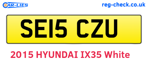 SE15CZU are the vehicle registration plates.