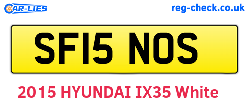 SF15NOS are the vehicle registration plates.