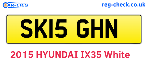 SK15GHN are the vehicle registration plates.