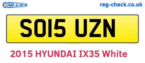 SO15UZN are the vehicle registration plates.