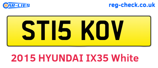 ST15KOV are the vehicle registration plates.