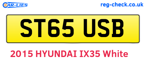 ST65USB are the vehicle registration plates.