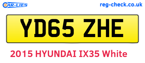 YD65ZHE are the vehicle registration plates.