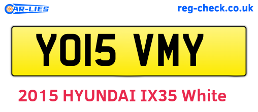 YO15VMY are the vehicle registration plates.