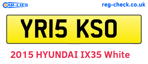YR15KSO are the vehicle registration plates.
