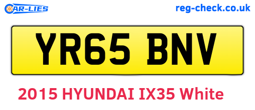 YR65BNV are the vehicle registration plates.