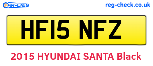 HF15NFZ are the vehicle registration plates.