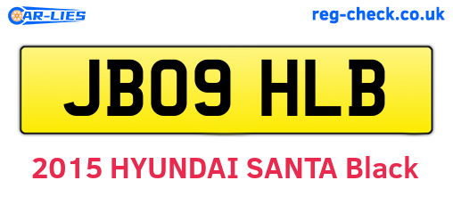 JB09HLB are the vehicle registration plates.