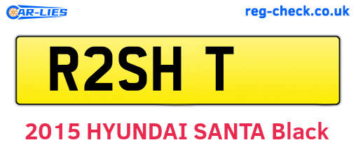 R2SHT are the vehicle registration plates.
