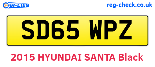 SD65WPZ are the vehicle registration plates.