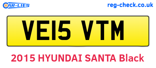 VE15VTM are the vehicle registration plates.