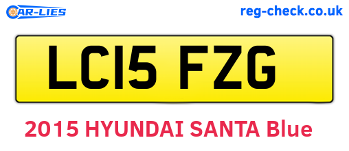 LC15FZG are the vehicle registration plates.