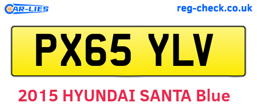 PX65YLV are the vehicle registration plates.