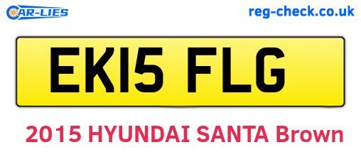 EK15FLG are the vehicle registration plates.