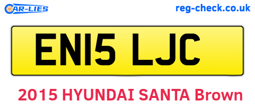 EN15LJC are the vehicle registration plates.