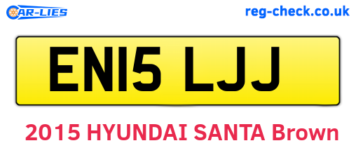 EN15LJJ are the vehicle registration plates.