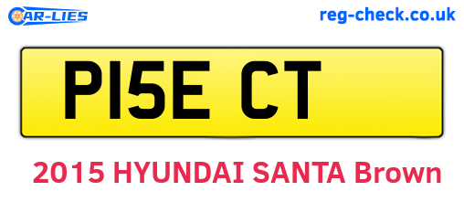 P15ECT are the vehicle registration plates.