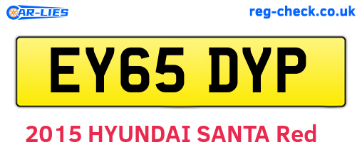 EY65DYP are the vehicle registration plates.