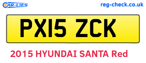 PX15ZCK are the vehicle registration plates.