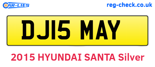 DJ15MAY are the vehicle registration plates.