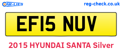 EF15NUV are the vehicle registration plates.