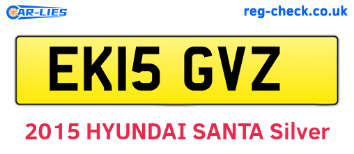 EK15GVZ are the vehicle registration plates.