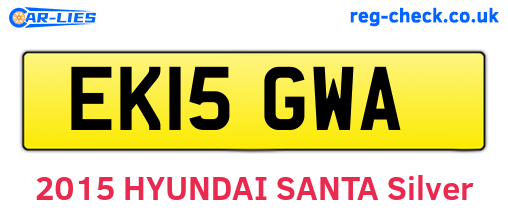 EK15GWA are the vehicle registration plates.
