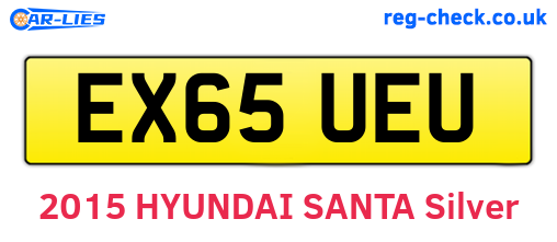 EX65UEU are the vehicle registration plates.