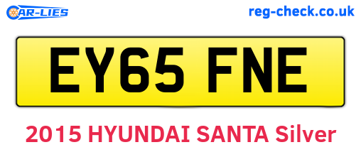 EY65FNE are the vehicle registration plates.