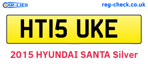 HT15UKE are the vehicle registration plates.