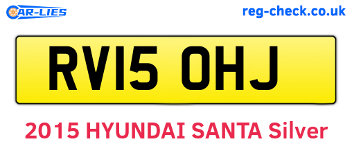 RV15OHJ are the vehicle registration plates.