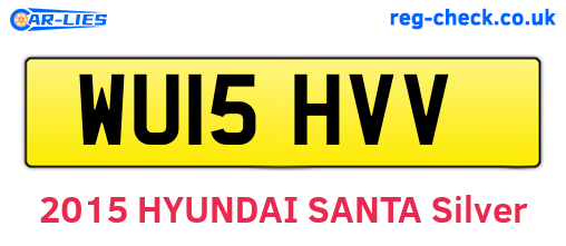 WU15HVV are the vehicle registration plates.