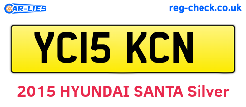 YC15KCN are the vehicle registration plates.