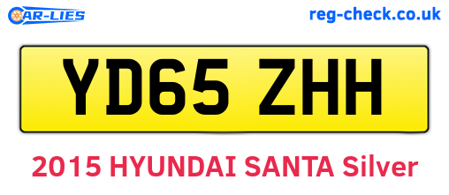 YD65ZHH are the vehicle registration plates.