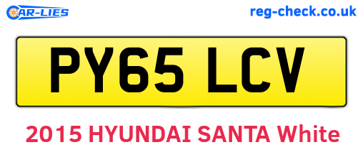 PY65LCV are the vehicle registration plates.