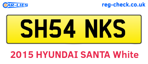 SH54NKS are the vehicle registration plates.