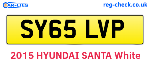 SY65LVP are the vehicle registration plates.