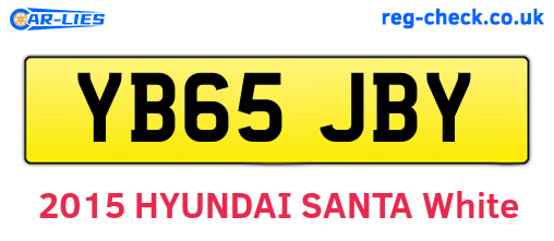 YB65JBY are the vehicle registration plates.
