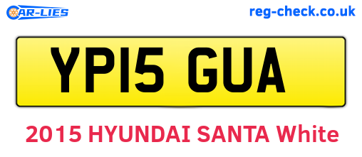 YP15GUA are the vehicle registration plates.