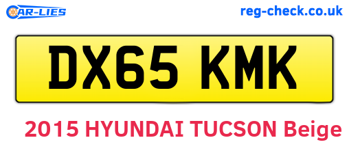DX65KMK are the vehicle registration plates.