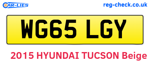 WG65LGY are the vehicle registration plates.