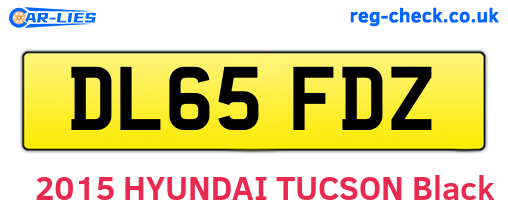 DL65FDZ are the vehicle registration plates.