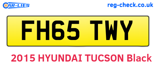 FH65TWY are the vehicle registration plates.