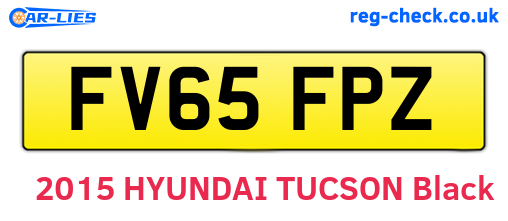 FV65FPZ are the vehicle registration plates.