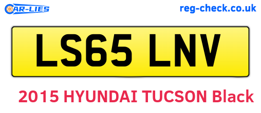 LS65LNV are the vehicle registration plates.