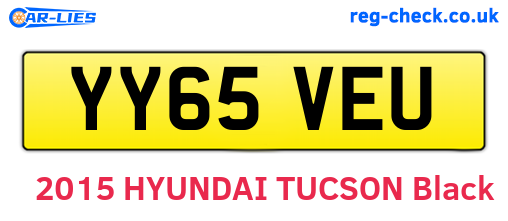 YY65VEU are the vehicle registration plates.