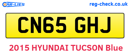 CN65GHJ are the vehicle registration plates.