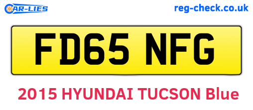 FD65NFG are the vehicle registration plates.