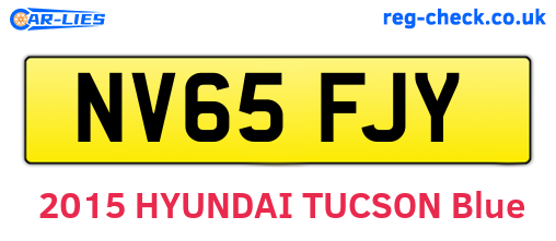 NV65FJY are the vehicle registration plates.